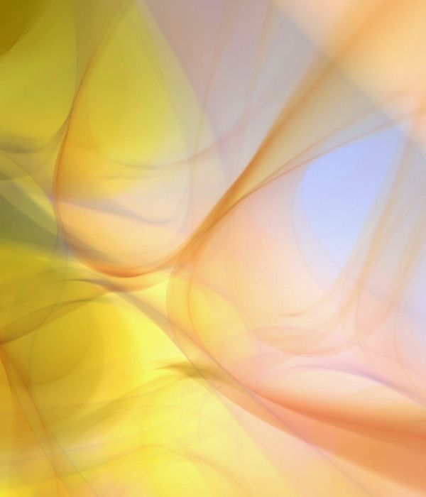 Abstract blue flowing shapes representing harmony and inner balance